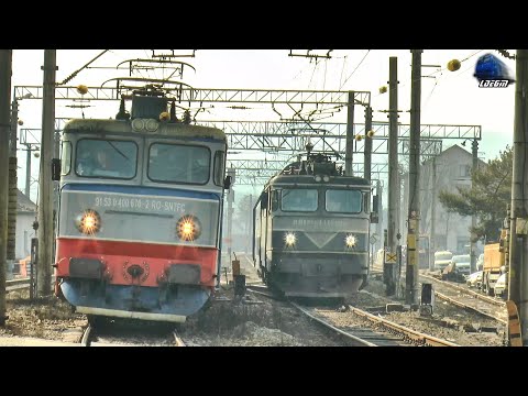 Întrecere Feroviară 🚊🏁🚊 Tren Regio VS Tren Regio în Gara Beclean pe Someș - 24 Februarie 2025