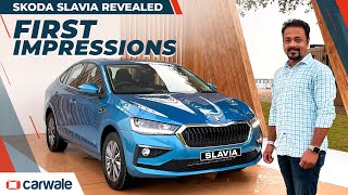 2021 Skoda Slavia Revealed! First Impressions of Exterior, Interior, Quality | CarWale