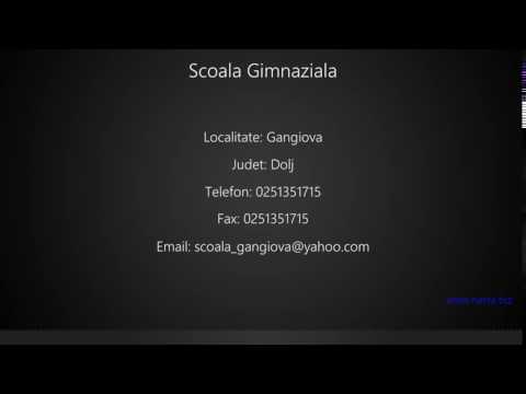 Scoala Gimnaziala Gangiova