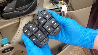 How to replace a power window switch driver side on a Ford Focus fits 2000 - 2007. Episode 17