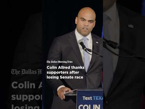 Colin Allred thanks supporters after losing Senate race to Ted Cruz