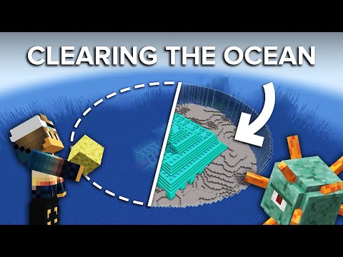 How to Drain The Ocean Monument in Minecraft - Easiest Way