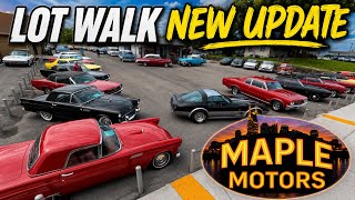 Full Maple Motors Lot Walk 7/20/26 Every Car Every Price American Muscle Cars Hotrods & Classics 