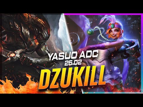 Dzukill - Yasuo vs Jinx ADC Patch 26.2 - Grandmaster Yasuo Gameplay