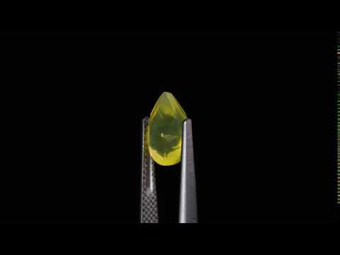 Натуральный желтый Опал груша 9.9x8.5мм 1.83ct видео