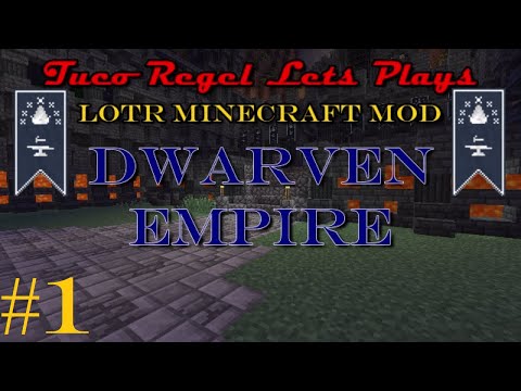 Lotr Minecraft - Dwarven Empire Let's Play "TOR" Ep. 1 - Suring Up Defenses