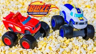 BLAZE AND THE MONSTER MACHINES Nickelodeon Blaze Popcorn Adventure a Blaze Video Parody