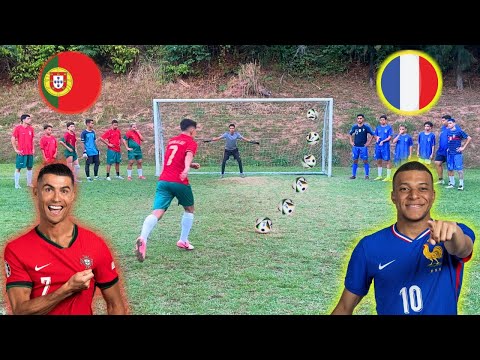 PORTUGAL VS FRANCE IN THE EUROPEAN PENALTY SHOT - CR7 x MBAPPE
