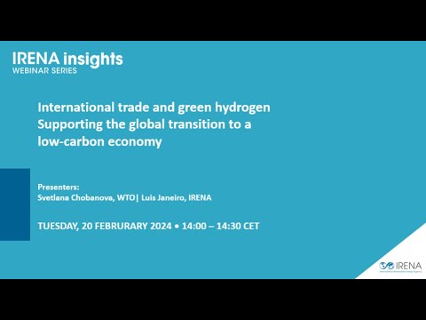 IRENA Insights: International trade and green hydrogen
