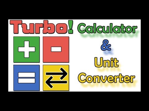 !Turbo! Calculator & Converter Video