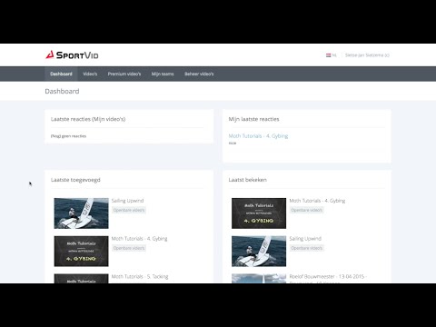 SportVid Demo in app footage