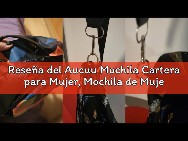 Vídeo relacionado con Aucuu Mochila Cartera para Mujer, Mochila de Mujer, Ligero Antirrobo Mini Mochila, Bolsa de Viaje Casual, Mochila de Escuela Bolsa de Hombro, Mochila de Viaje Linda para Niñas