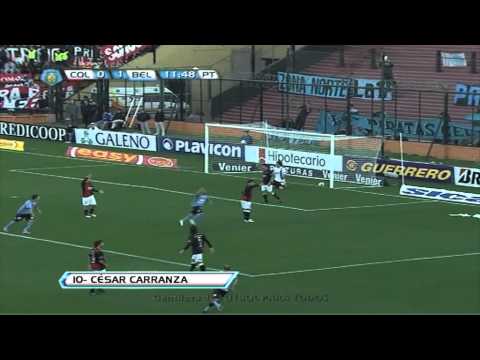 Gol de Carranza. Colón 0 - Belgrano 2. Torneo Inicial. Tercera Fecha. Fútbol Para Todos