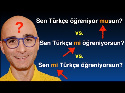 Turkish Grammar : YES /NO QUESTIONS