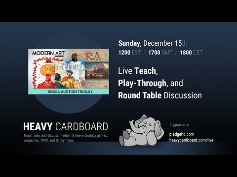 Medici 5p Teaching, Play-through, & Round table by Heavy Cardboard