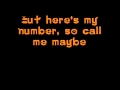 Carly Rae Jepsen Call Me Maybe