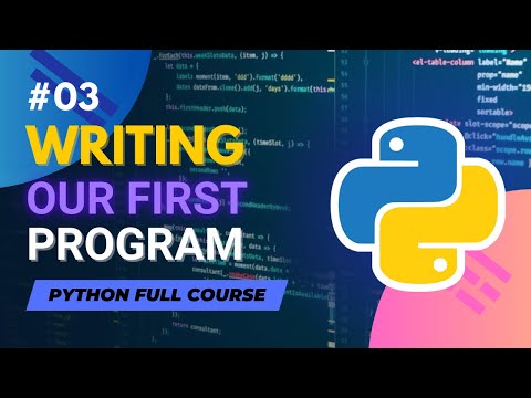 Writing Our First Program In Python Python Full Course In Hindiurdu Tutorial 3