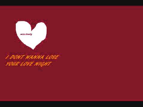 I Don't Wanna Lose Your Love Tonight Reggae