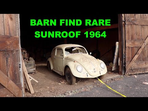 Barn Find Found sitting for 25 years- Forgotten 1964 Vw Beetle Rescued