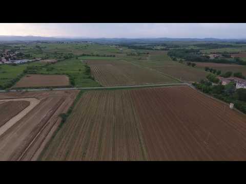 Terrains Angelotti Servian - Le Chemin Creux - vue du ciel - Hérault 34