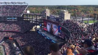 Patriots entrance, BRADYS FIRST HOME GAME