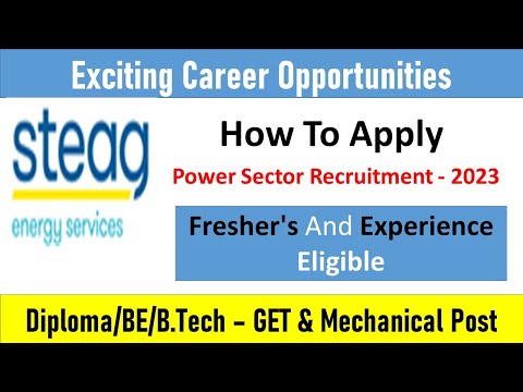 Power Sector Recruitment in STEAG Energy Services 2023 I Mechanical Engineering Job For Fresher's