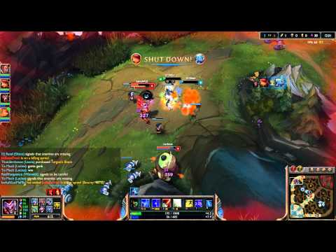 League of Legends - Top Lane Shaco : Getting ganked?!