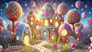 Soft Jazz Instrumental Background Music 🍭 Easter Candy Land Dreamscape to Study Work or Relax