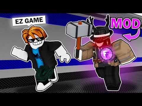 Making a MODERATOR Rage Quit in Roblox Flee the Facility!