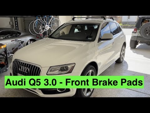 Change #Audi #Q5 #Front #brake #pads under 14 minutes -- Save $1,000 DIY!!!