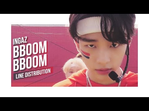 STRAY KIDS x THE BOYZ x MXM x Samuel - BBOOM BBOOM Line Distribution (Color Coded)