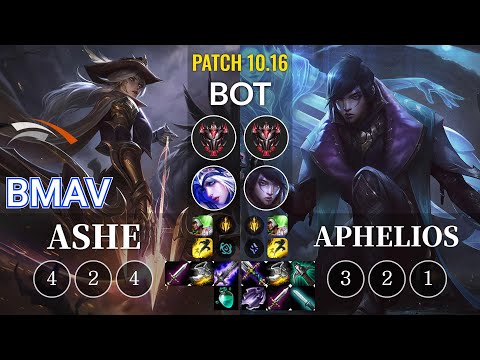 HLE Bmav Ashe vs Aphelios Bot - KR Patch 10.16