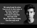 Three Empty Words - Shawn Mendes (Lyrics) 🎵