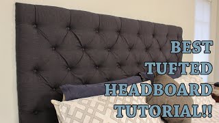 How to Make Your Own Tufted Headboard