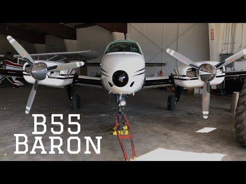 Flying The Mighty Baron B55!