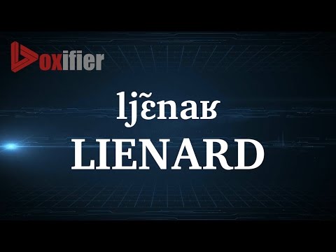 How to Pronunce Lienard in French - Voxifier.com