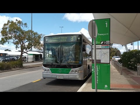 [Bad For Airport] Transperth Bus Rt No. 37 (TP1431) Airport Central Station to Oats Street Station