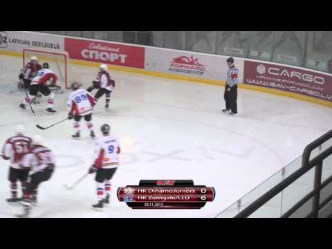 HK Dinamo Juniors - HK Zemgale/LLU (0:6) vārtu guvumi (20.11.2013)
