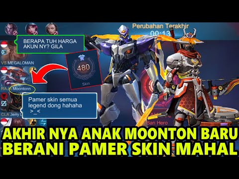 REAKSI 1 TIM TERKEJUT KETIKA MELIHAT ANAK BARU MOONTON BERANI PAMER SKIN LEGEND ! - MOBILE LEGENDS