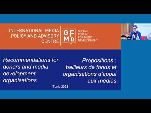 Mira Milosevic :  Comment améliorer l'environnement propice à la viabilité des médias en Tunisie