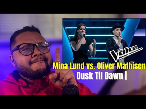Brazilian reacts to Mina Lund vs. Oliver Mathisen – Dusk Til Dawn | Duel | The Voice Norway 2019