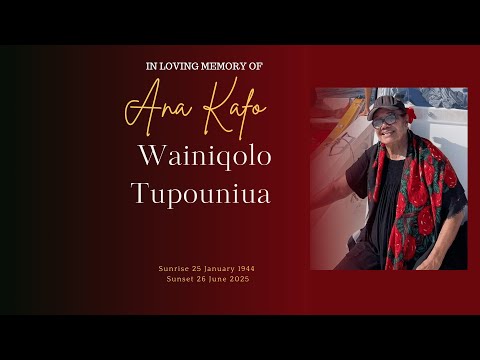 Funeral - Ana Kafo Wainiqolo Tupouniua