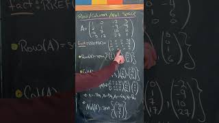 Finding Row/Col/Nul space