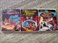 Full VHS Tape Aladdin 3 Movie Collection 1993 1996 VHS From Eithan Perry