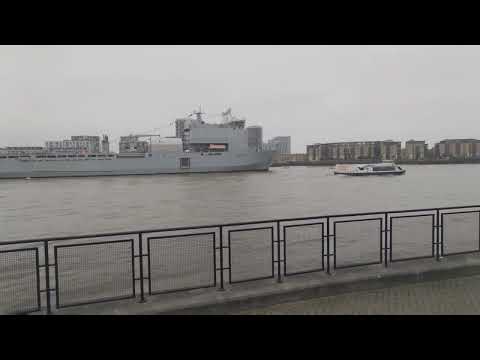 RFA Mounts Bay - London Thames River