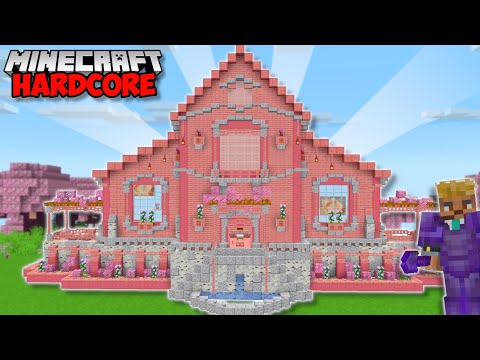 I Built A CHERRY MANSION in Minecraft 1.20 Hardcore (#81)