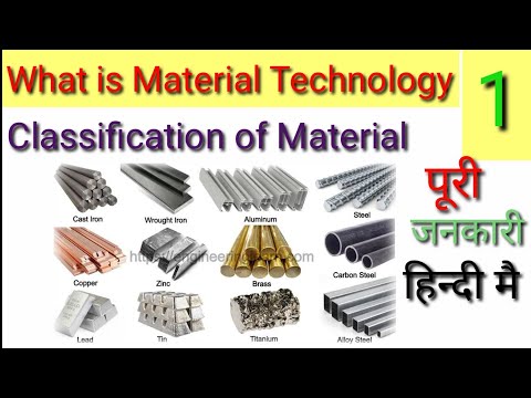 What is Material Technology / Classification Of Engineering Material. पूरी जानकारी हिंदी में!