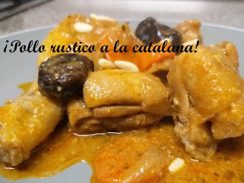 ¡Pollo rustico a la catalana, buenisimo casero y tradicional!