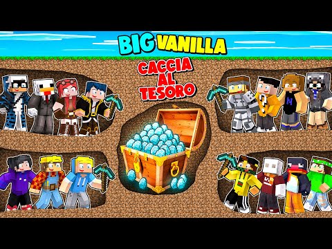 LA CACCIA AL TESORO DI YOUTUBE ITALIA! *16 YOUTUBERS* - MINECRAFT BIG VANILLA Ep.5