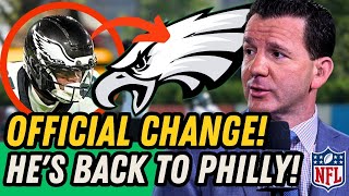 💥 EAGLES BRING HIM BACK! BUT ANOTHER IS GONE! Philadelphia Eagles News Today